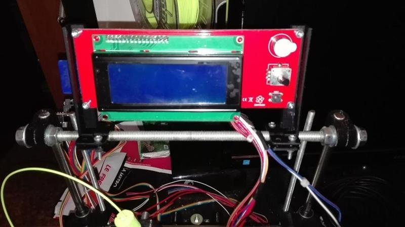 RAMPS "LCD & SD-Card reader" M8 rod mount