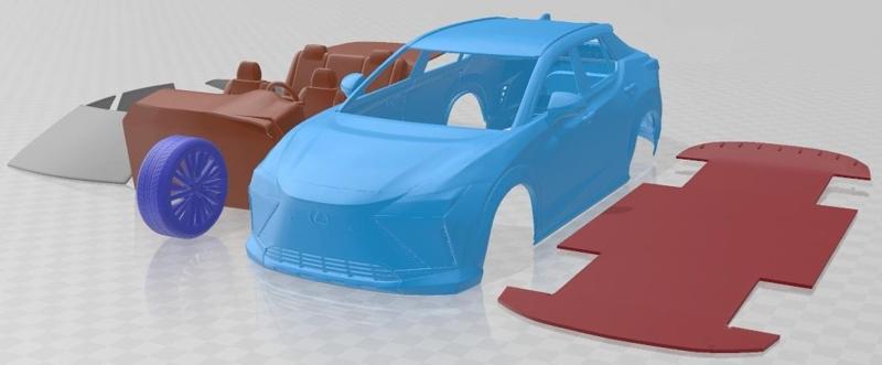Lexus RZ 450e 2023 Printable Car