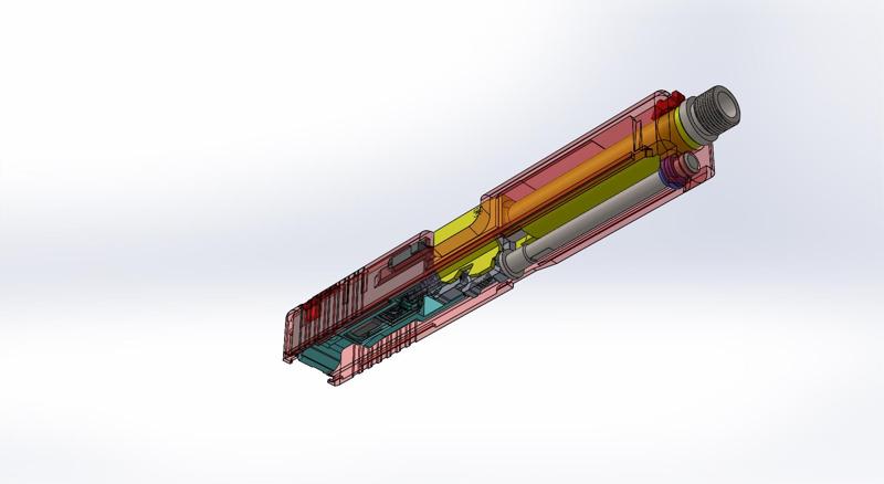 Slide set (nozzle+chamber+inner+outer) Glock 17 Tokyo Marui standard