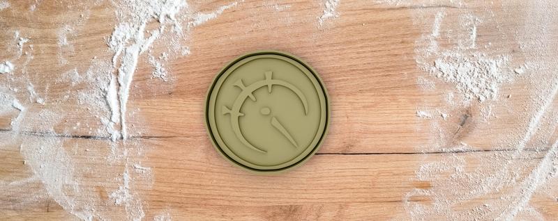 Brass symbol cookie cutter from Mistborn
