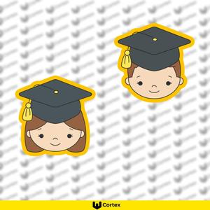 Graduation cookie cutters