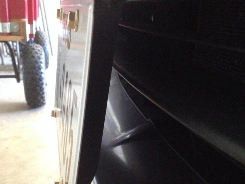 License plate holder for front of Honda Fit