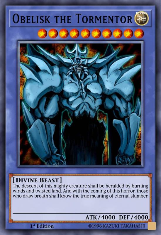 Obelisk the Tormentor Night Light Lithophane