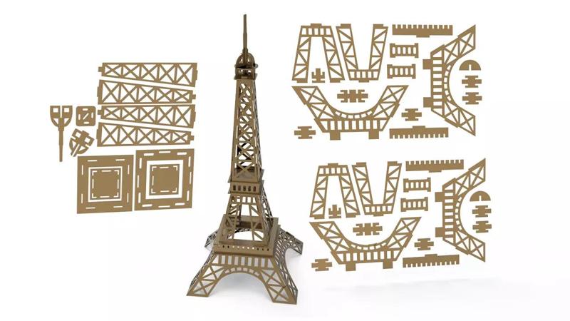 Eiffel tower 3D Model
