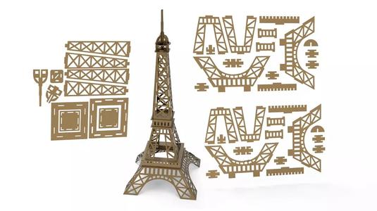 Eiffel tower 3D Model
