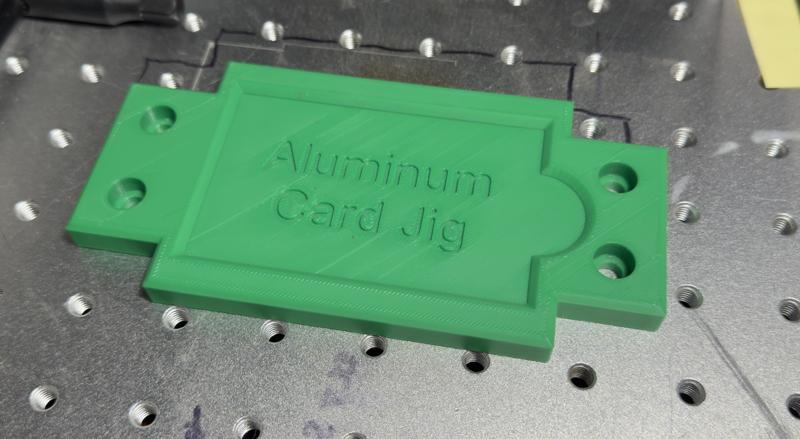 Aluminum Card Jig