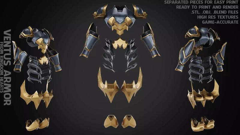 Kingdom Hearts Ventus Armor for Cosplay