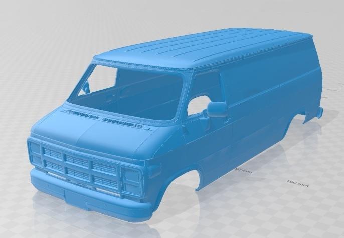 Vandura G 1500 1983 Printable Body Van