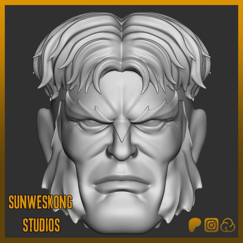 X-Men The Animated Series Style Sabretooth Neutral Headsculpt