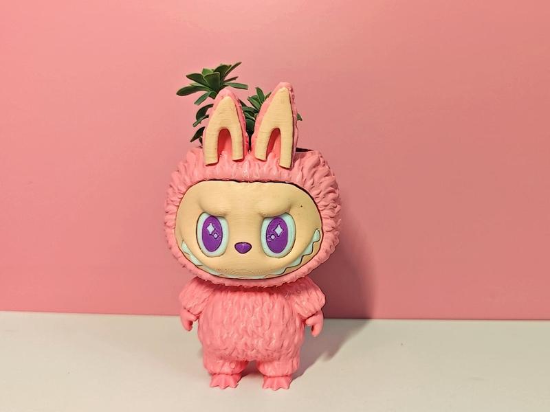 Rabubu Humanoid Planter Upgraded Version (detachable ears, added internal texture to hollowed head, more uniform wall thickness to prevent water leakage)
