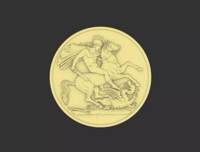 Alexander King Bas Relief Model For CNC and Die Casting metals