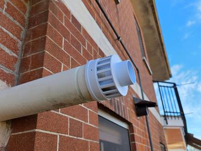 Boiler flue gas exhaust terminal 100mm diameter