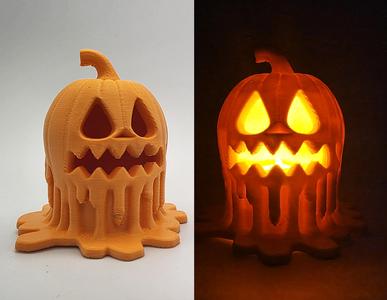 Melty Jack-o-Lantern LED Tea Light Cover