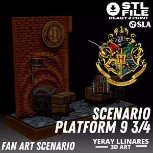 SCENARIO HARRY POTTER PLATFORM 9 DIORAMA