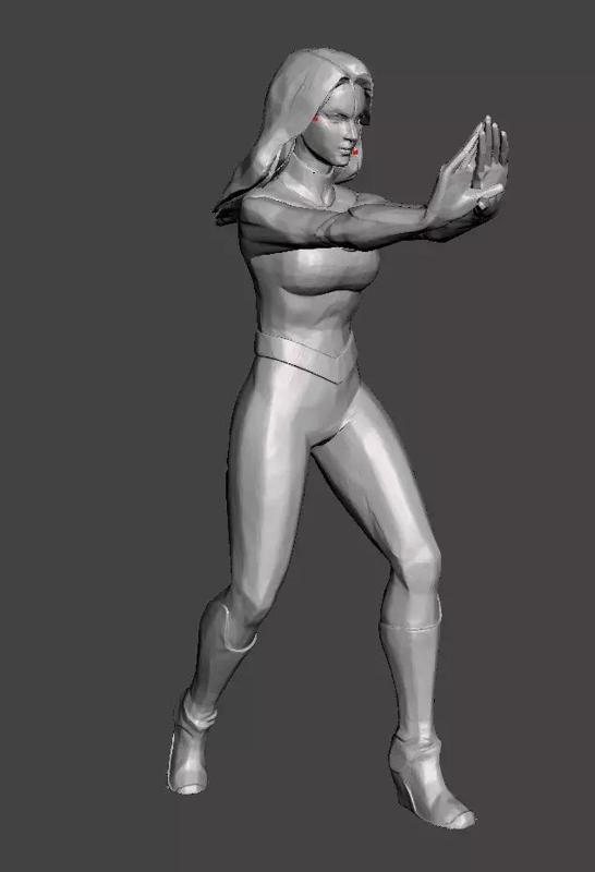 invisible woman 3d model for 3d printing