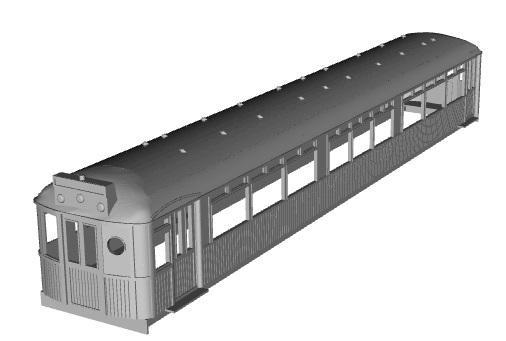 NER D221 Motor third 1/76 scale