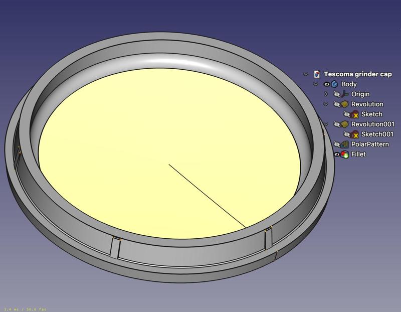 Tescoma Grinder cap cover
