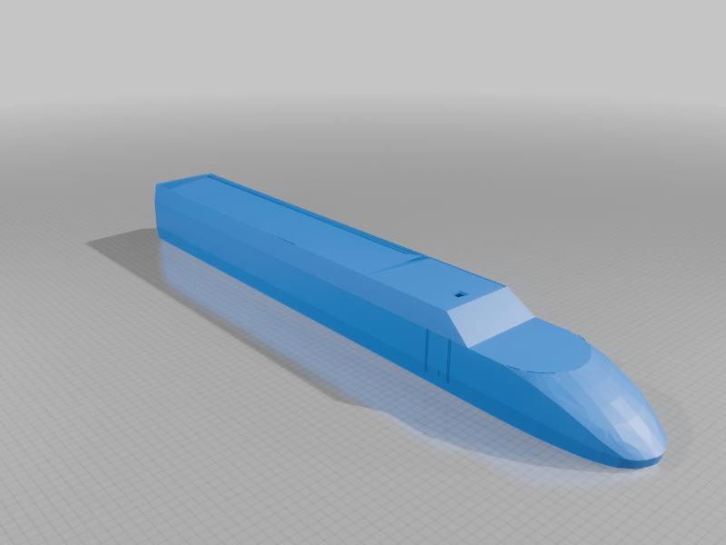 Original TGV Atlantique 325 world record model 1989 (482.4 km/h) and 1990 (515.3 km/h) in kit form for assembly and display in any scale