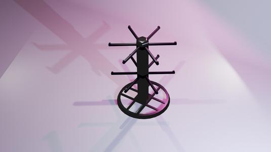 Key ring display stand