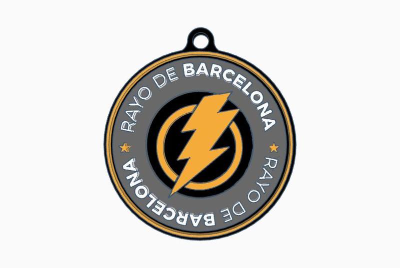Barcelona Lightning Key Ring