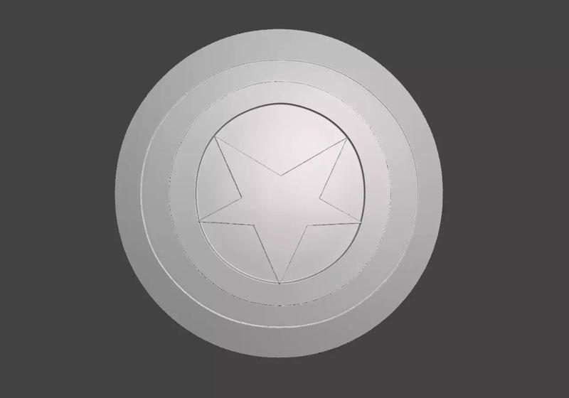 sheild 3d captian america