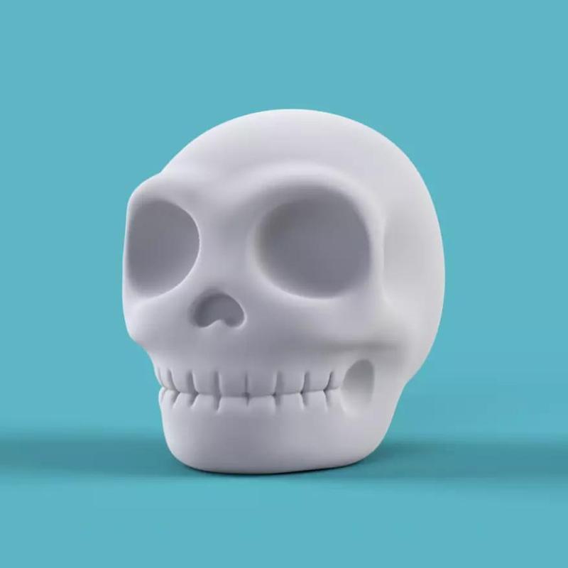 Skull Form Art Sculpture