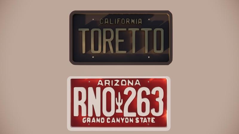 Keychain License Plate F&F