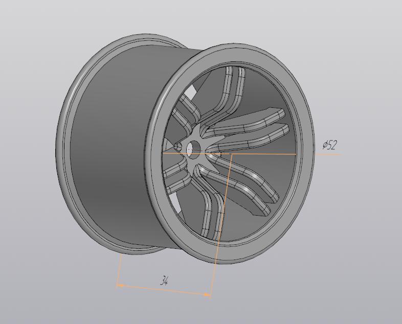 Disk 2.0" (52mm) hex 12mm