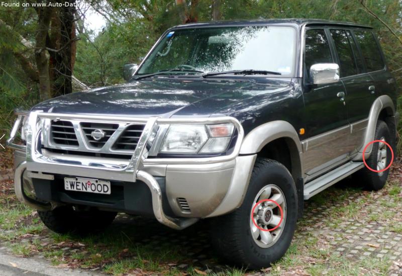 Nissan Patrol Y61 Y60 center wheel covers