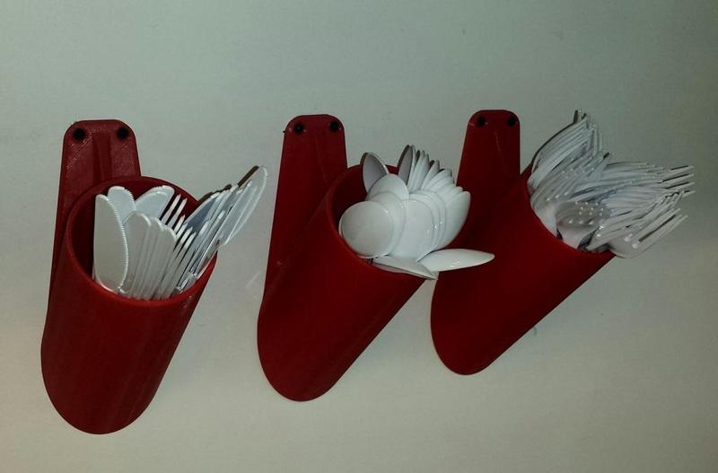 Wall-Mounted Utensil Holder (rev A)