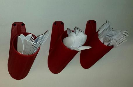 Wall-Mounted Utensil Holder (rev A)