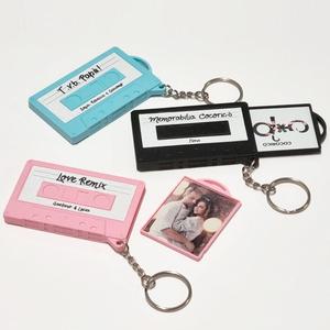 Retro Music Cassette Keychain + Photo Frame