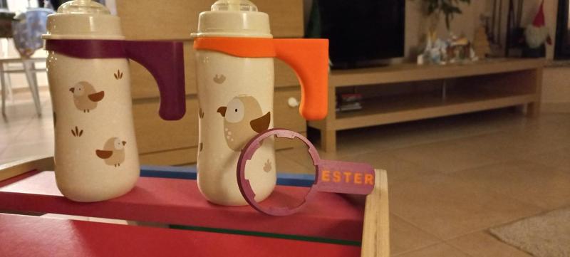 Babylove bottle (Trinkhalmflasche) handle (Babyflaschen-Griff)