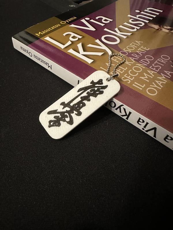 Kyokushinkai Multicolor Keychain for Single Extruder 3D Printing