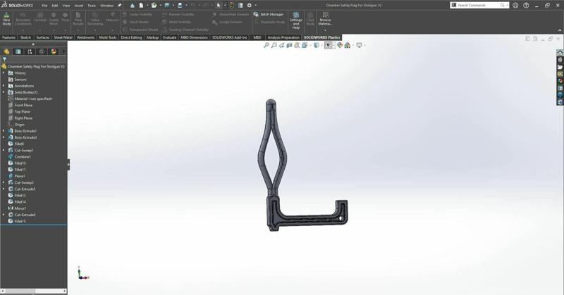 Chamber Safety Flag for Shotgun