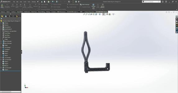 Chamber Safety Flag for Shotgun