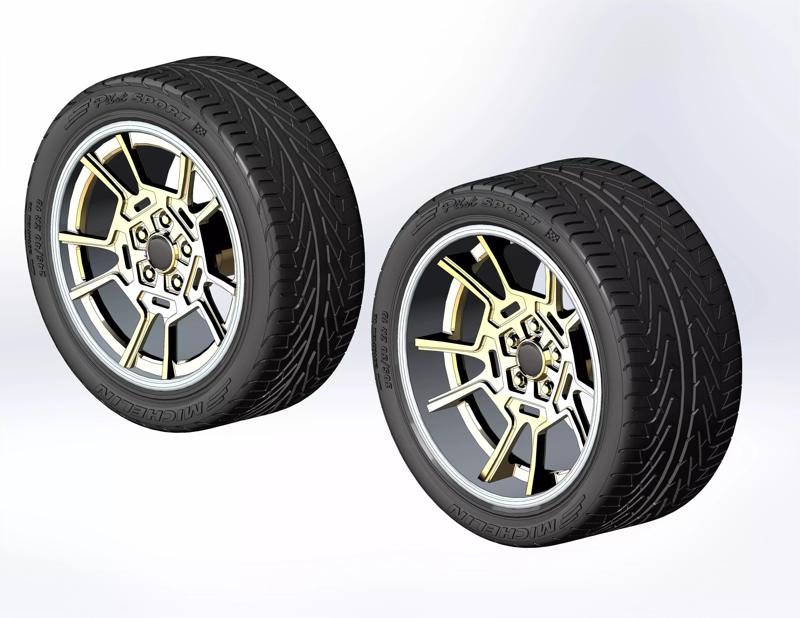 Custom wheels Foose Wheels Pantera for your scale model