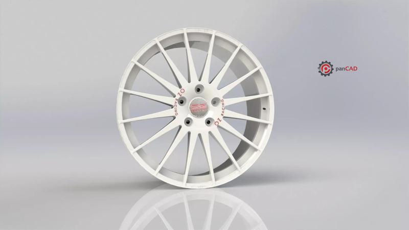 3D Printable OZ WRC Wheel