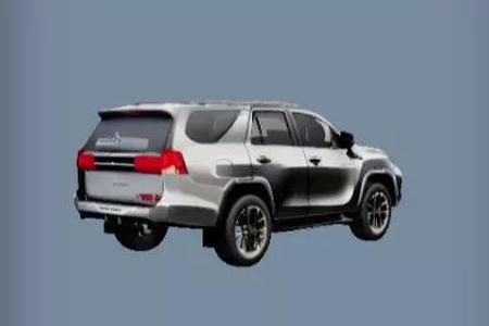 3d model of Silver Toyota Fortuner SUV