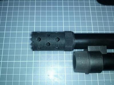 Dummy breacher choke for Tokyo Marui M870 Breacher airsoft shotgun