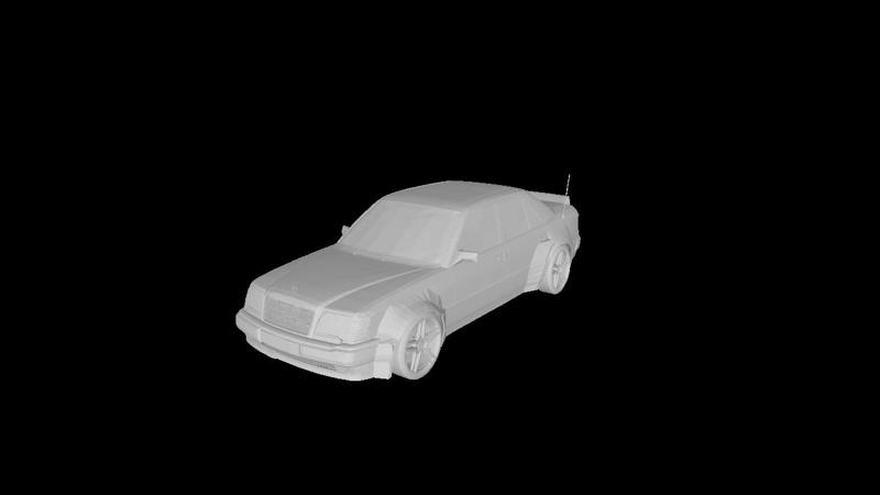 Hot Wheels Mercedes 500 E  W124 wide body kit