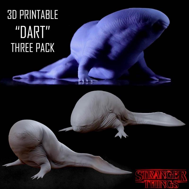 3D PRINTABLE DART STRANGER THINGS - THREE PACK - HIGHLY DETAILED