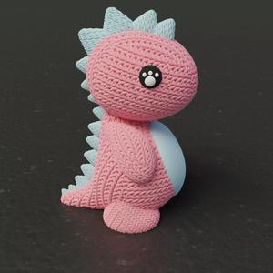 Knitted Dino