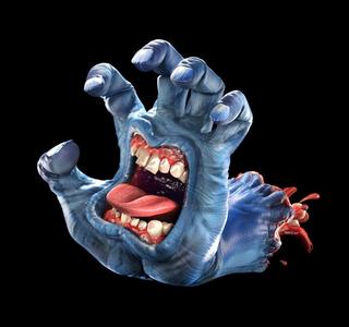 SCREAMING HAND 3D Printed Art Sculpture