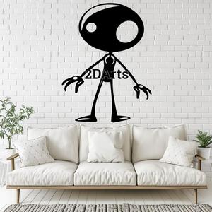 Cartoon Character 2D Wall Art/Window Art - Digital STL & SVG Files for 3D Printing and Laser Cutting