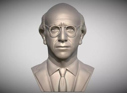 Larry David bust for 3D printing