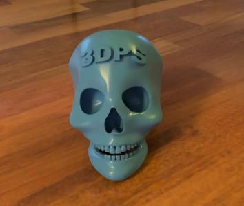 Logotip on Human Skull