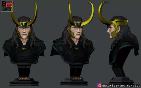 Tom Hiddleston - LOKI Bust 2 Head - Marvel - Avenger
