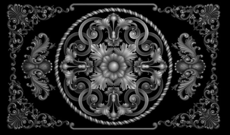 3D model ornate design