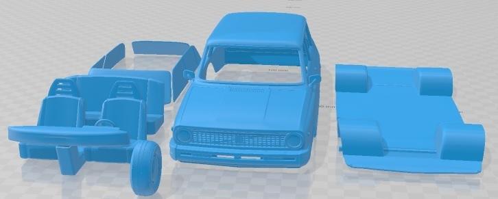 Volvo 66 DL Kombi 1975 Printable Car